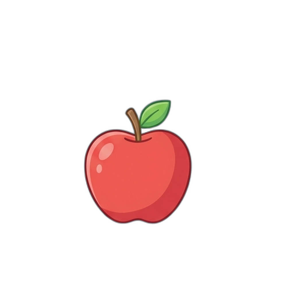 An apple illustration