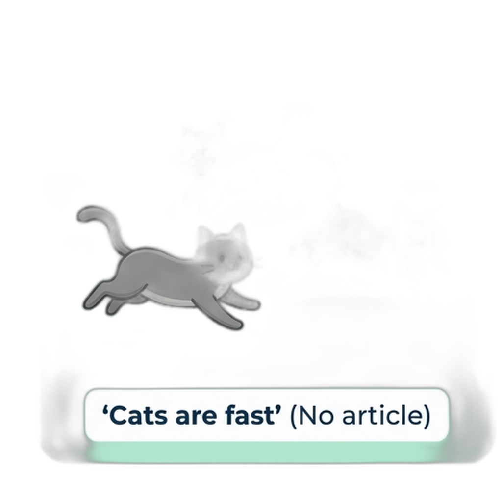 Cats are fast illustration