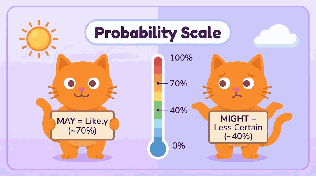 May vs Might comparison