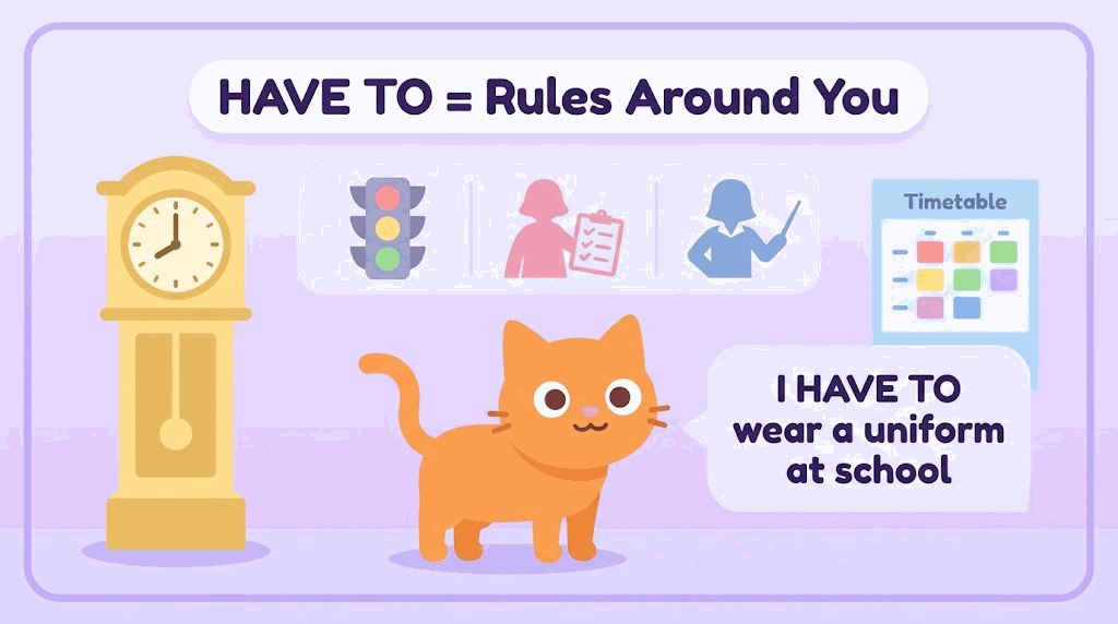 Person following external rules