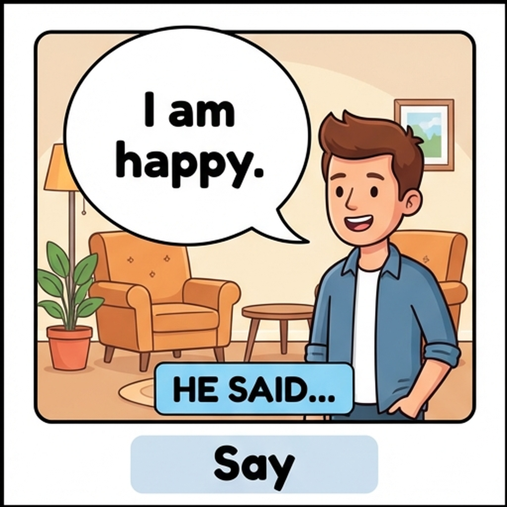 Person reporting a message