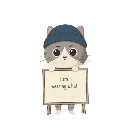 Catsentence Tata Bahasa Cat Mascot