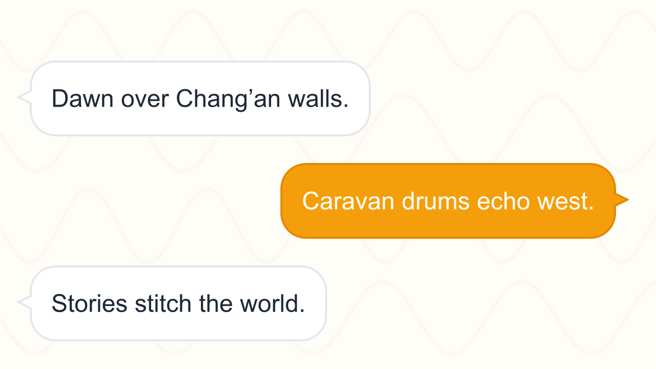 Echoes of the Silk Road