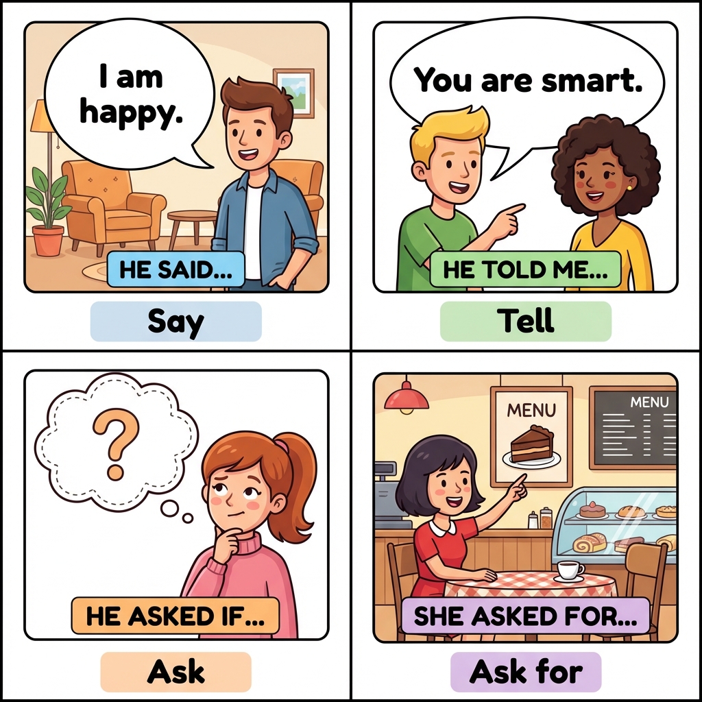 Reported Speech Rules Illustration