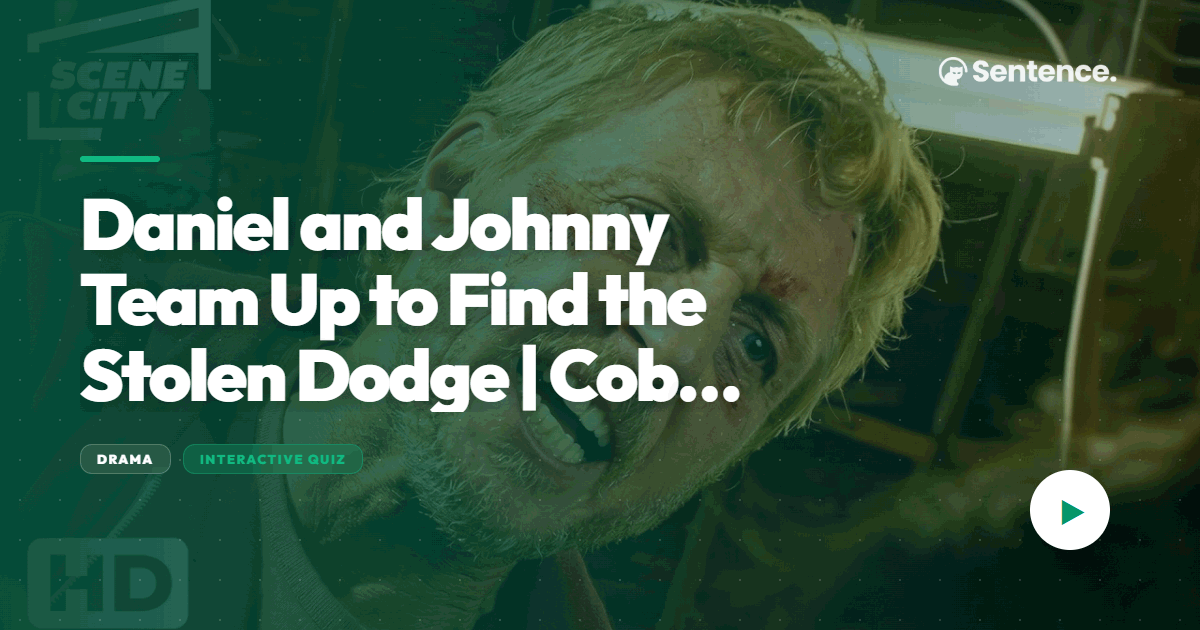 Daniel & Johnny Find Stolen Dodge | Cobra Kai