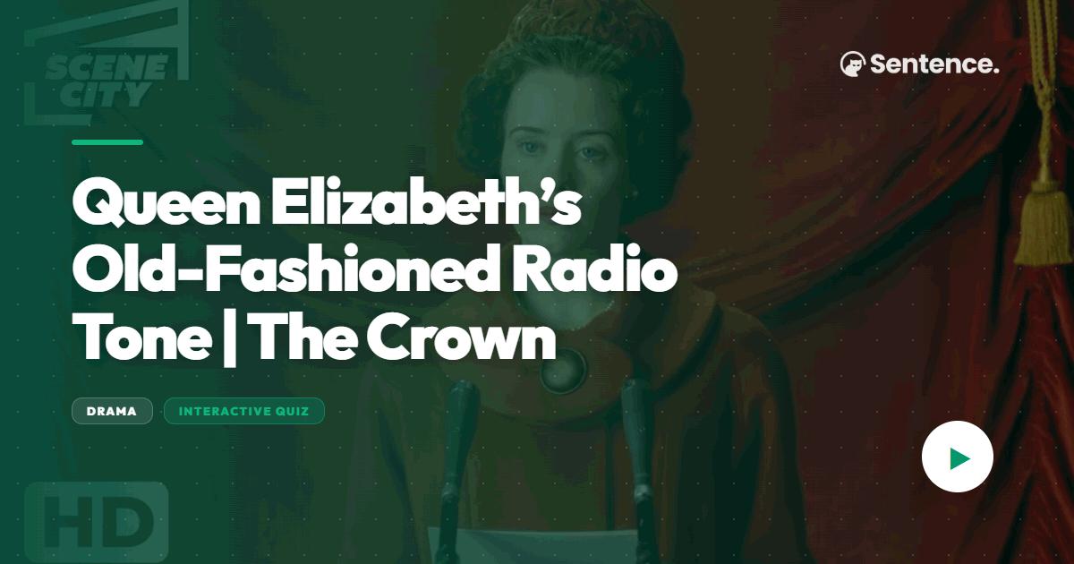Queen Elizabeth’s Old-Fashioned Radio Tone | The Crown