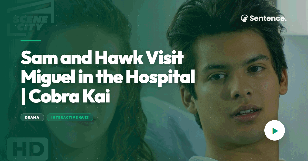 Sam and Hawk Visit Miguel | Cobra Kai
