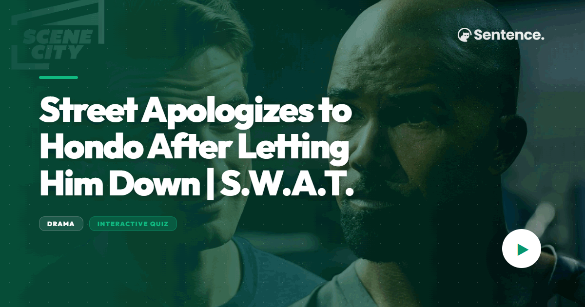 Street Apologizes to Hondo | S.W.A.T.