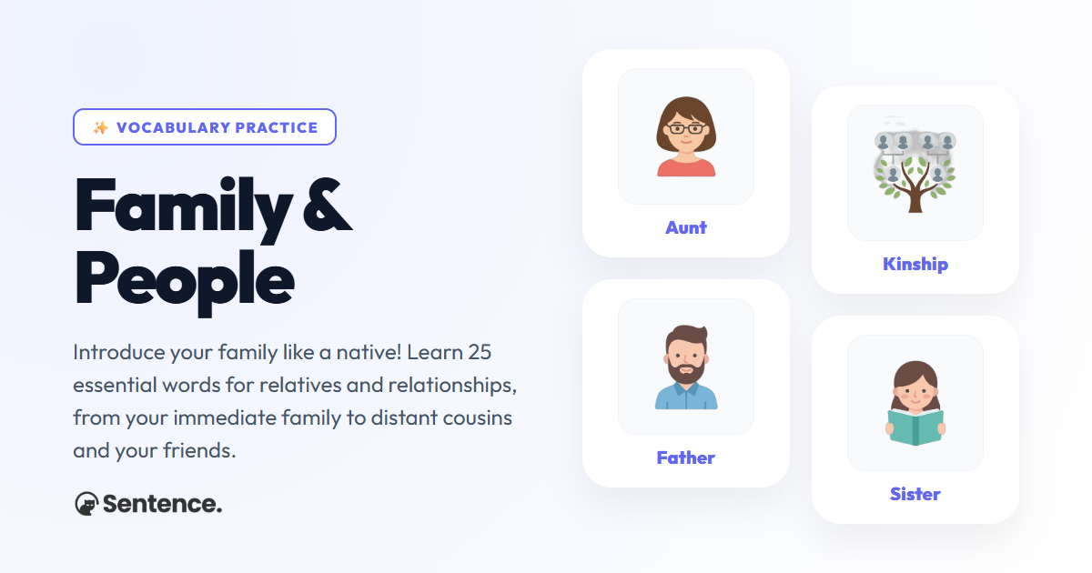 Family & People Vocabulary