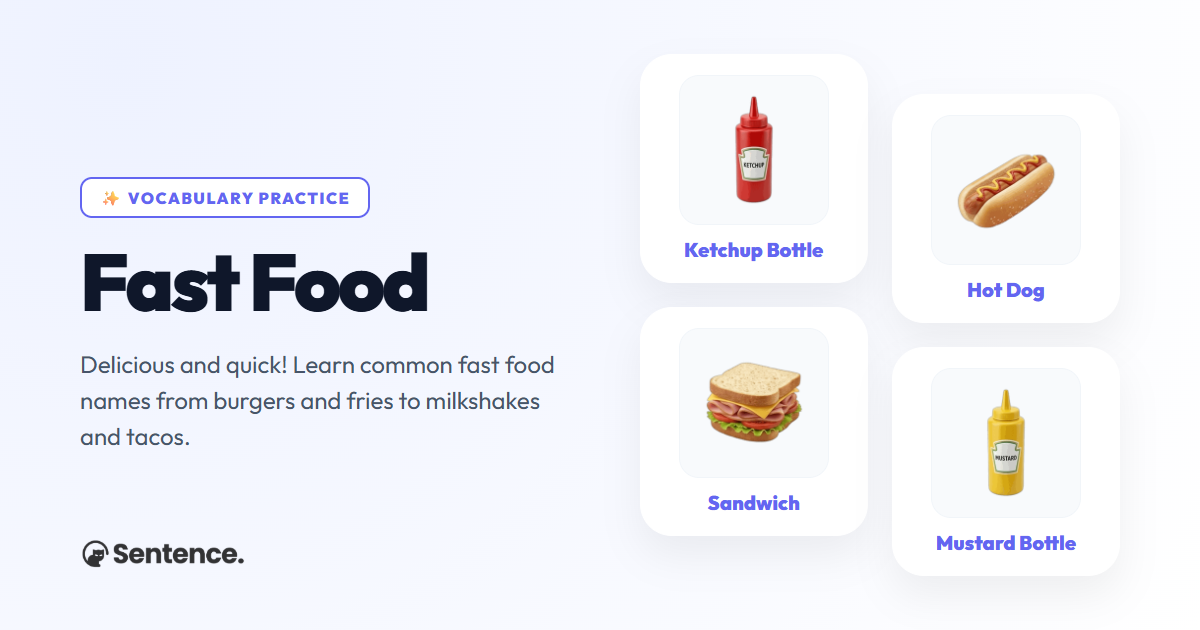 Fast Food Vocabulary