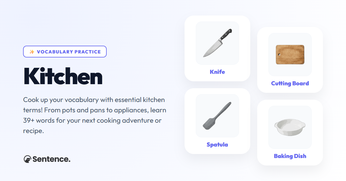 Kitchen Vocabulary