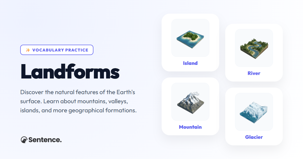 Landforms Vocabulary