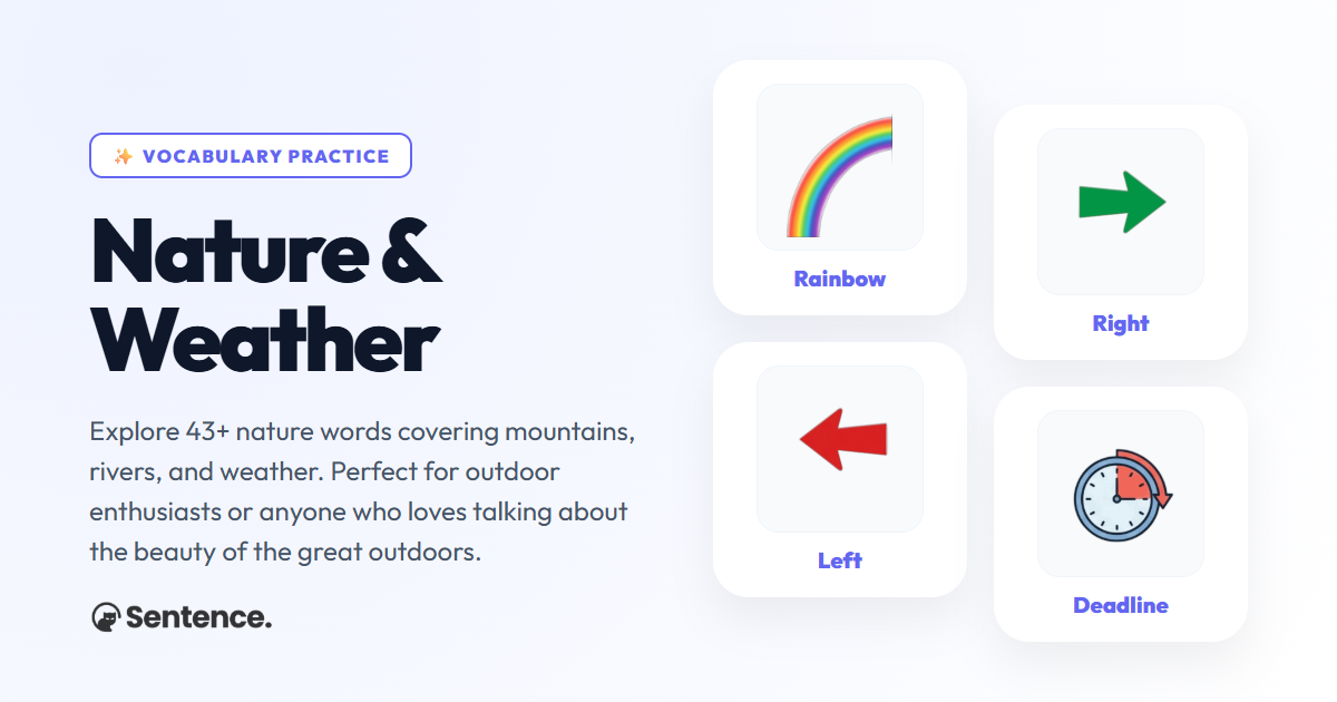 Nature & Weather Vocabulary