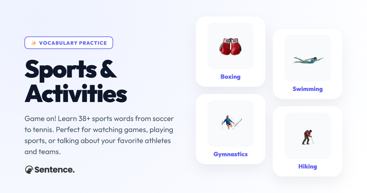Sports & Activities Vocabulary