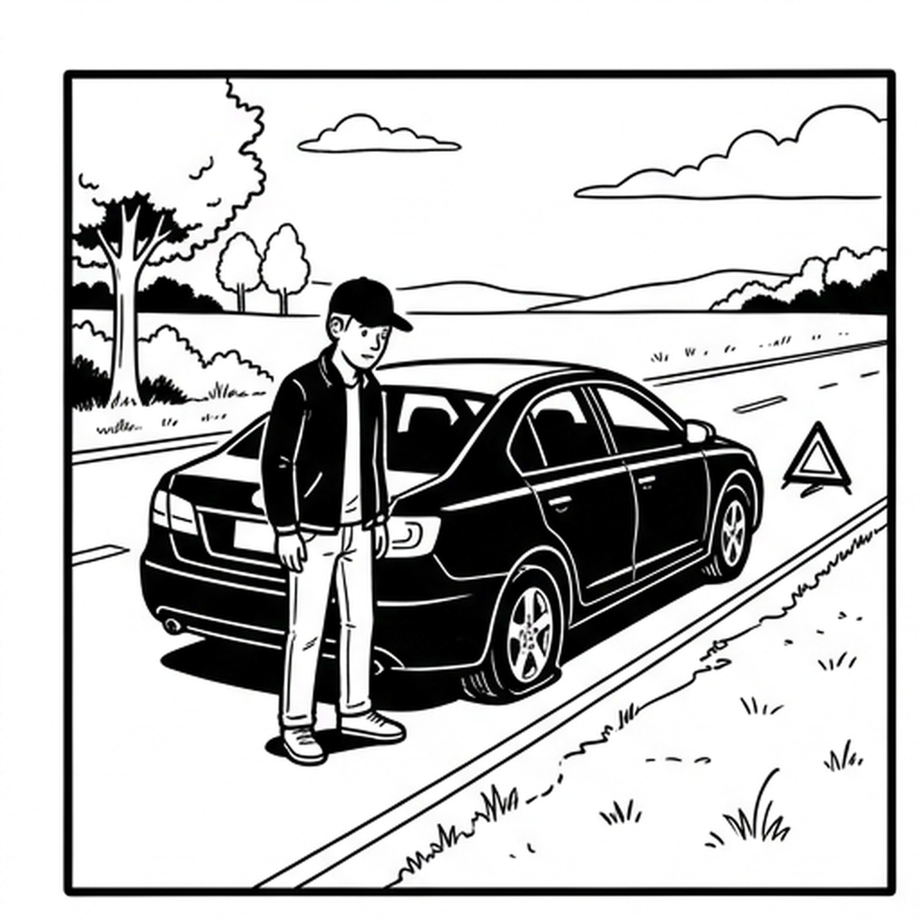 Changing a Flat Tire - Image 1