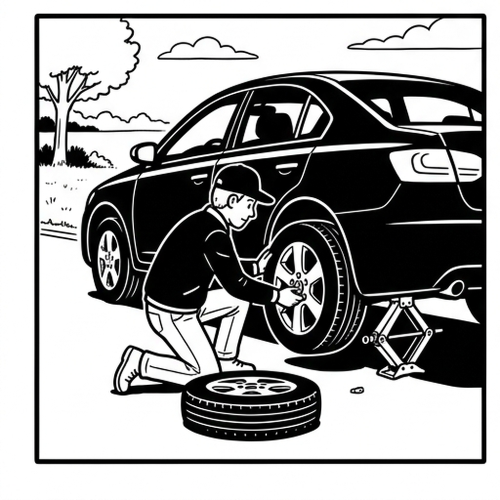 Changing a Flat Tire - Image 3