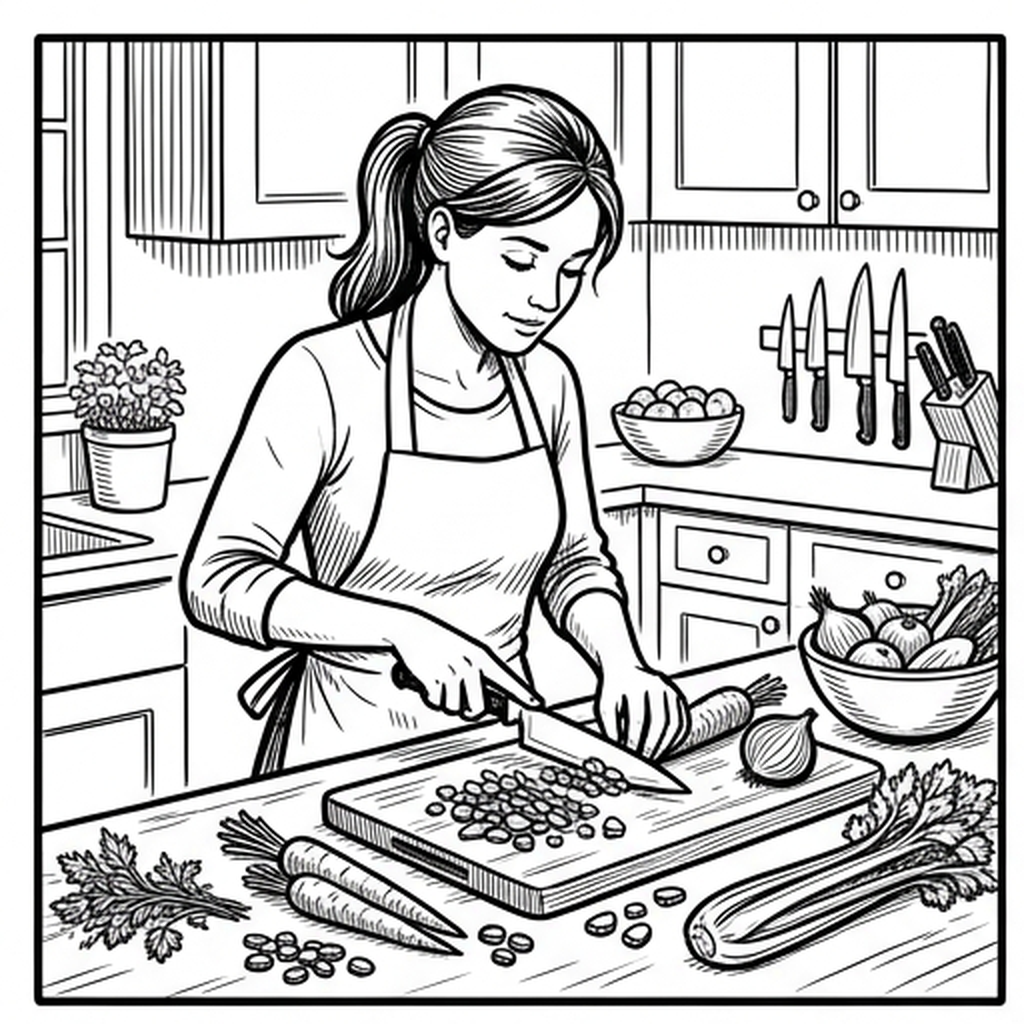 Cooking a Family Dinner - Image 1