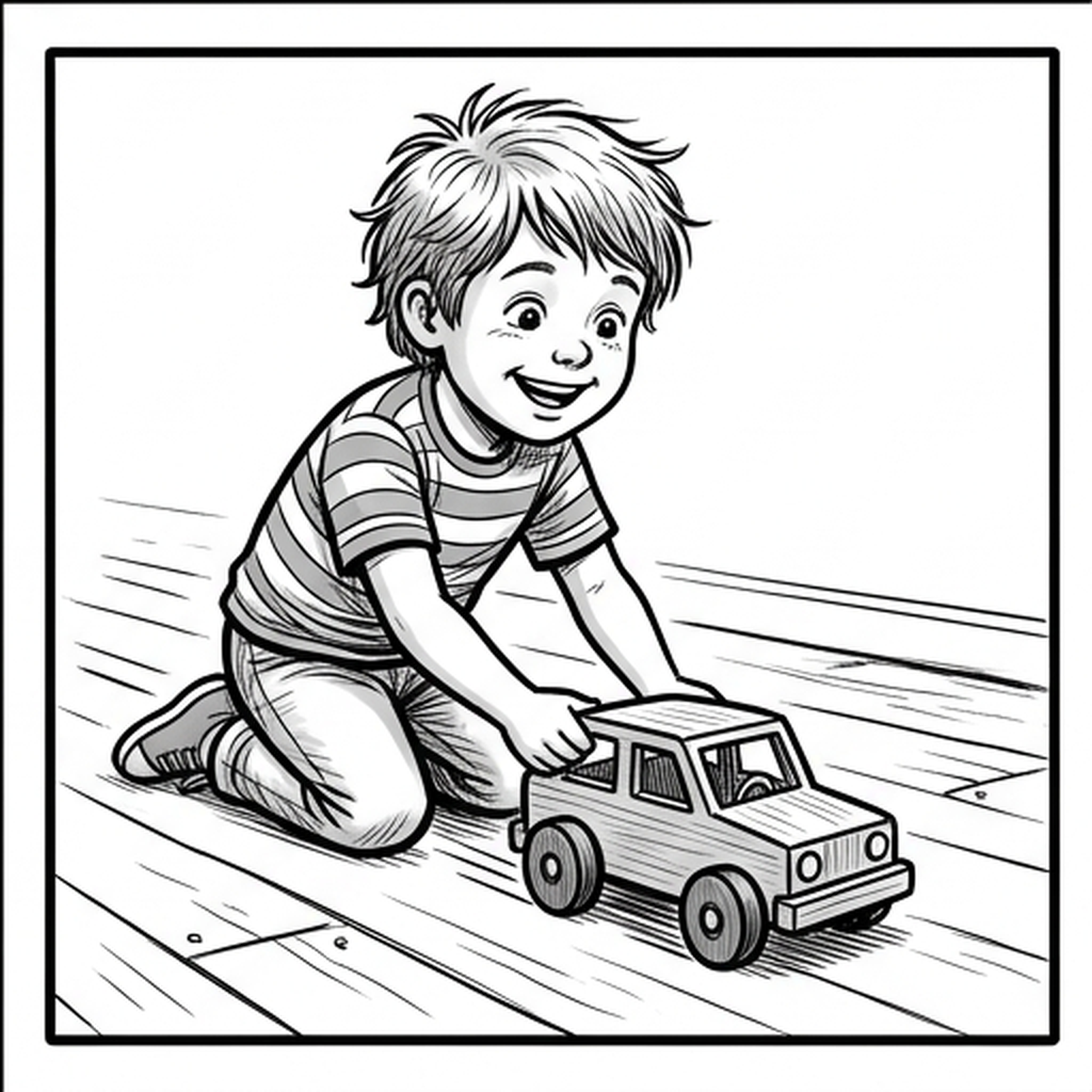 Playing with the fixed toy