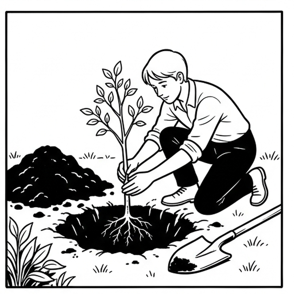 Planting a Young Tree - Image 2