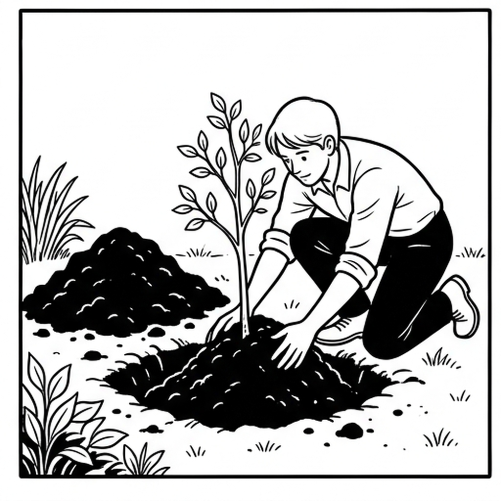 Planting a Young Tree - Image 3