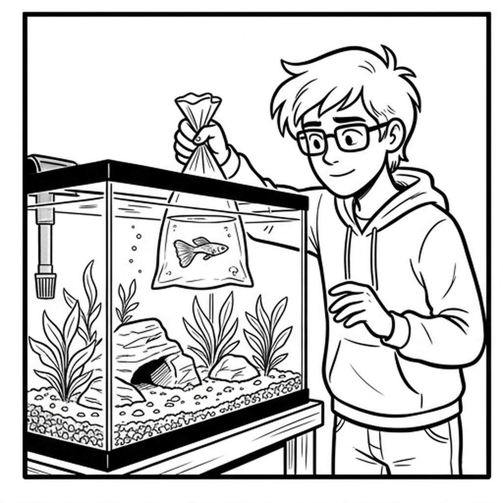 Acclimating the new fish